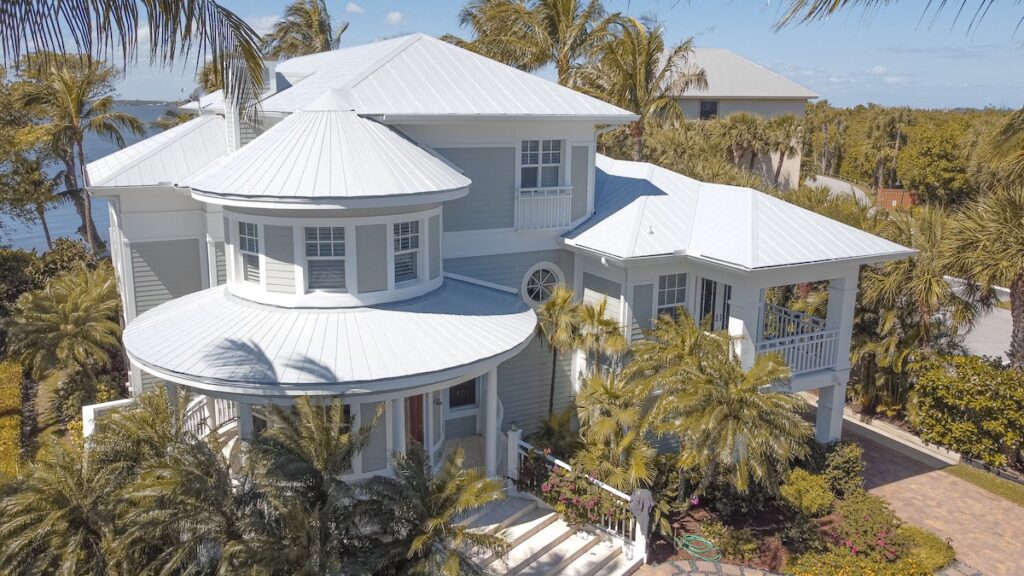FoxHaven Project metal roofing solution on white house